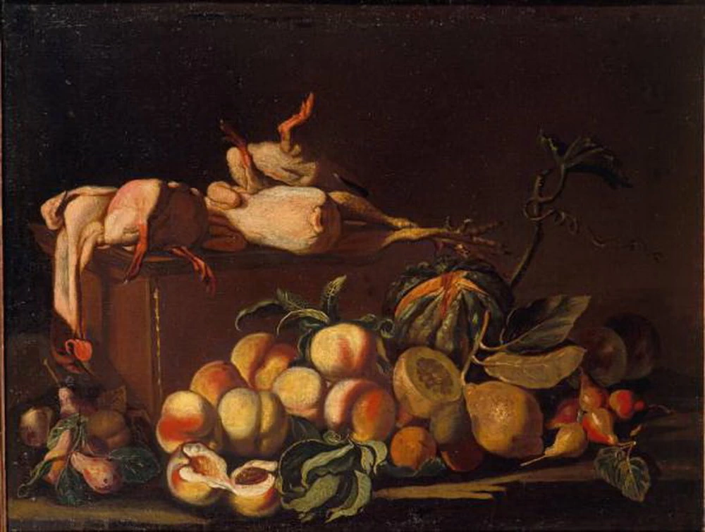 Natura morta con frutta e polli spennati - Accademia Carrara